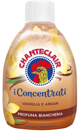Chanteclair - I Concentrati, linge de lit parfumé, vanille et argan, parfum intense et durable sur les vêtements - 220 ml