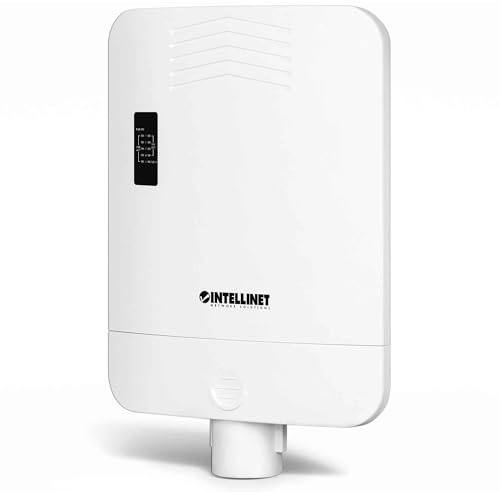 Intellinet 509220 Switch Gigabit 5 Porte Poe Passante/Extender 4 Porte Poe+ per Esterno Bianco