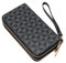 XFSRG Portafoglio Geometrico Donna Doppia Cerniera Lusso Clutch Elegante Porta Carte Credito Organizzatore Lungo Classico
