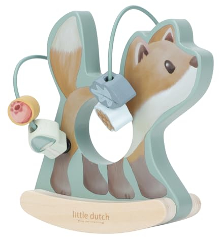 Little Dutch 7234 FSC Holz Motorikschleife Schaukeltier Fuchs - Forest Friends