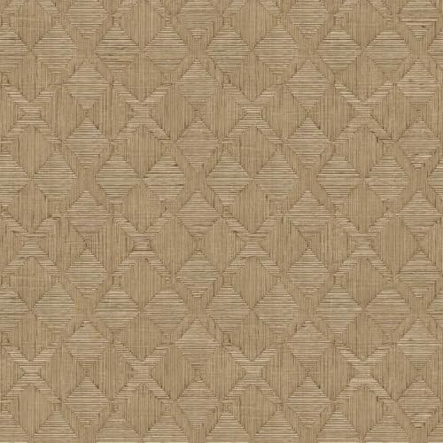 Tempaper x Jeremiah Brent Textured Hoffmann Faux Sisal Removable Peel and Stick Wallpaper, 20.5 in X 16.5 ft, Made in The USA
