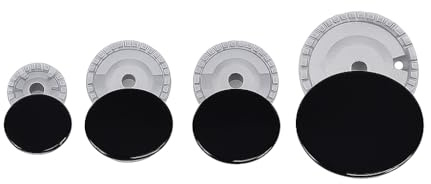 Kit Ricambi Cucina a Gas 8 Pezzi – 4 Bruciatori + 4 Piattelli Compatibili con Ariston, Nardi, Whirpool | Accessori Fornelli Alta Qualità cod C00082831-482000027572 (PIATTELLI LISCI)