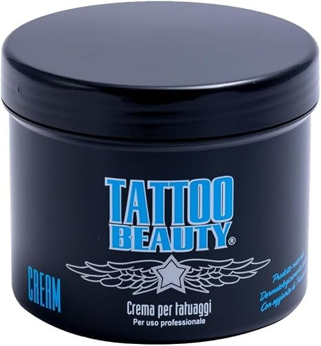Tattoo Beauty | Crema Tatuaggi Guarigione 500ml Professionale - Aftercare Tattoo per Idratazione Profonda, Protezione Colori e Rigenerazione Pelle - Pasta Trattamento Intensivo Post-Tatuaggio