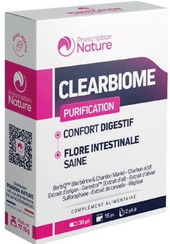 Prescription Nature Clearbiome 30 gélules