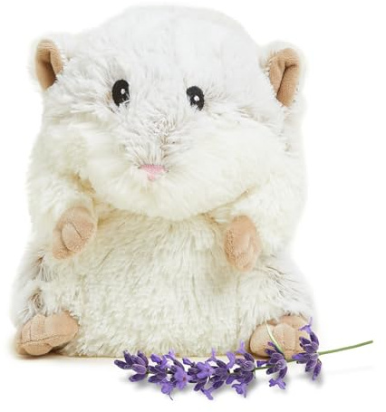 warmies Microwavable & Weighted Stuffed Animals, Hamster - Heated Stuffed Animal Plushie for Warmth & Comfort - Cute Soft Plush Toys for Adults & Children (Boys, Girls, Babies & Toddlers)