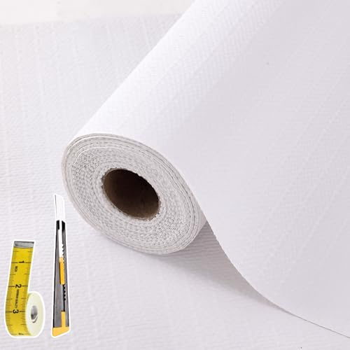 Drawer Liners with Non-Slip Kitchen Cupboard Liner 30x300cm, White