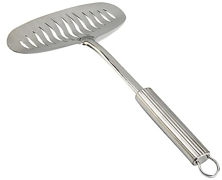 Garneck Espátula Ancha para Filetes y Pescado Cucharones De Cocina Espátula De Acero Inoxidable