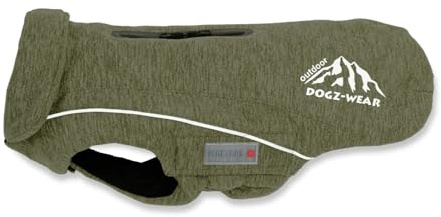 WOLTERS Fleecejacke Dogz-Wear, Größe:65 cm, Farbe:Olive meliert