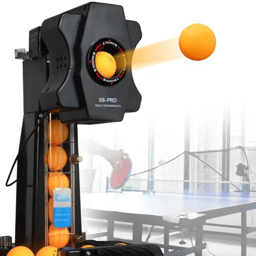Smart Ping Pong Roboter, Custom Spin, Geschwindigkeit und Trajekory Control mit Netz für Training und Tischspiele