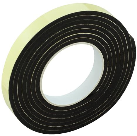 Nastro Sigillante Autoadesivo In Caucciù,Guarnizione Finestra Adesiva,Paraspifferi,3.0m,20mmX5mm Per Piano Cottura,Sigillante Porta,Gommapiuma Adesivo,Blindata Gomma