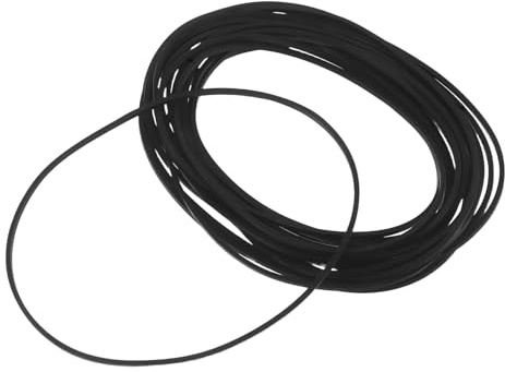 Toyvian Correas de Goma para Grabadora de Casete 20 Piezas 15 MM Caucho Cuadrado 110-145 MM Correa de Transmisión para Reproductor DVD CD VCR Mantenimiento y Reparación