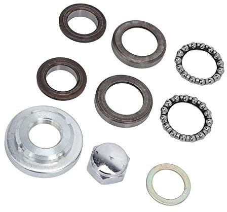 Tbest Styrlagersats för CRF50 Z50 Z50R 9st Aluminiumlegering Motorcykel Styrlager Utbyte, Höghållfast Rullager