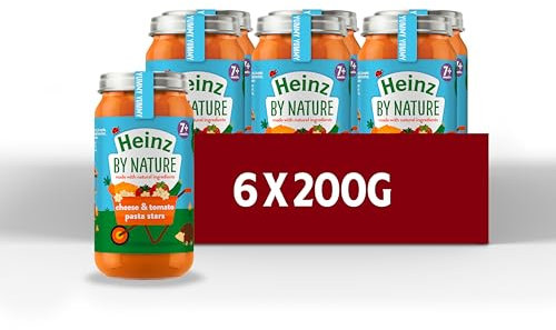 Heinz Cheesy Tomato Pasta Stars, 7 Months +, 6 X 200 G
