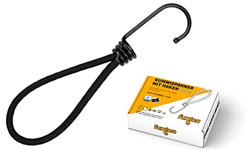 fuxton® Tendeurs Elastique (25x 18cm) avec Crochets pour Fixation bâches, tendeur Elastique pour bannières, Filets, Crochet bache
