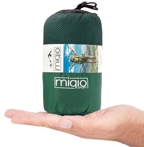 Miqio® Sac de Couchage 2 en 1 Avec Fermeture Éclair (Gauche ou Droite): Ultra-léger et Confortable pour Voyage - Couverture de Voyage XL - Intérieur pour l'Été