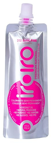 IROIRO Premium Natural Semi-Permanent Hair Color 310 Neon Pink (4oz)