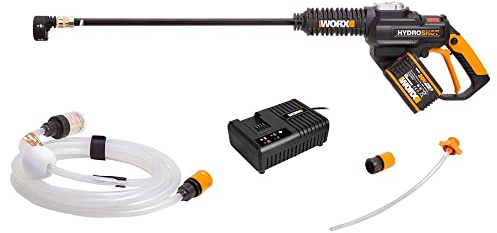 WORX WG630E.1 4.0Ah Cordless Brushless Hydroshot Portable Pressure Cleaner, Black, 18V (20V Max)