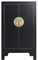 Fine Asianliving Chinesischer Schrank Onyx Schwarz - Orientique Kollektion B70xT40xH120cm China Chinesischer Schrank Chinesischer Hochzeitsschrank Orientalische Möbel Asiatische