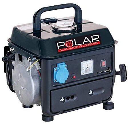 GENERATORE DI CORRENTE 2T 220V. POTENZA 07/08 KW 1 PRESA 220V. + 12V. AVVIAMENTO MANUALE. CAPACITA SERBATOIO LT.4.2 2HP DIM.38.5 X 33 X 33 MISCELA 2% POLAR ARTICOLO 67104L VINCO