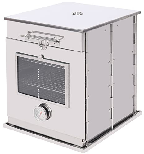 REDCAMP Foldable Camping Oven with 3-tier Grill, Stainless Steel Oven for Propane Baking, Grilling, Outdoor Cooking
