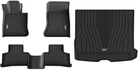 3W Set 4 di Tappetini per Benz GLC X254 2023-2026(non per Coupe) in Thorex™ e Tappetino per Bagagliaio su Misura, Facile da Pulire Tappeti per Auto Resistente e Tappeto Bagagliaio Antiscivolo