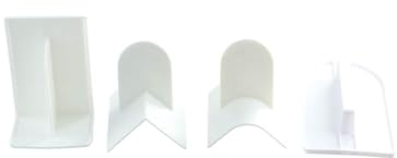 Leadigol 4 piezas de bordes de plástico más lisos, para glaseado de fondant, alisador de glaseado de pasteles con mango para herramienta de decoración de pasteles