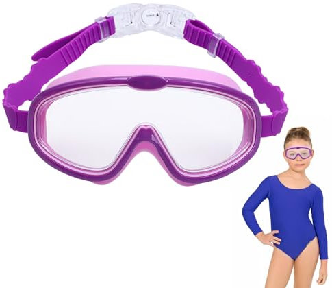Goowafur Schwimmbrillen für Kinder | Anti-Beschlag, kein Auslaufen, UV-Schutz, Weitsicht-Schwimmbrille – Schnorchelbrille, Schnorchelausrüstung mit Silikondichtung, Schwimmmaske für Jungen und