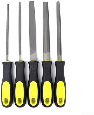 Lima de acero de 6 pulgadas, herramienta de carpintería de dientes medianos para tallar manualidades, escofina de madera (triangular)