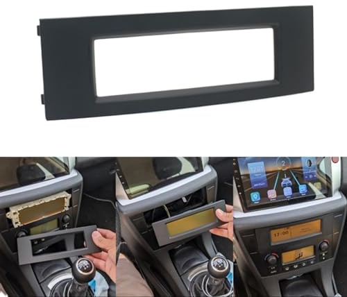 Marco de audio interior del coche/Ajuste for Citroen C4 C5 RD3 Peugeot 207 Radio de Coche Caja de Carcasa de Pantalla C multifunción Marco Fijo Reproductor de CD Carcasa de Repuesto de Pantalla Marco