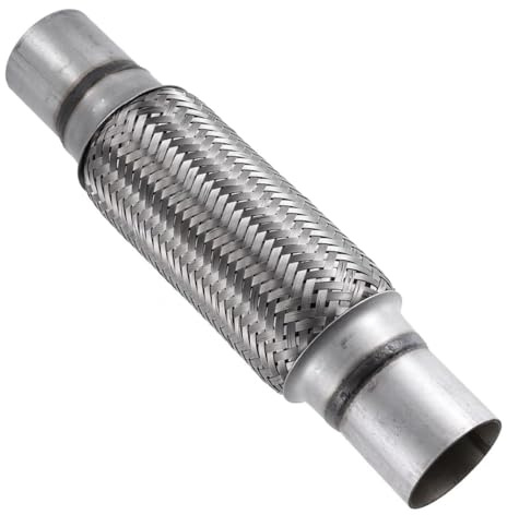 MOCNT Tubo Flexible de Escape de Automóvil 63mm X 200mm/300mm Tubo de Reparación de Junta Flexible para Escape Acero Inoxidable Dos Trenzado Tubo de Escape Flexible Corrugado