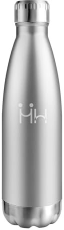 Botella Termica 500ml, Cantimplora Acero Inoxidable Reutilizable con Doble Pared, Garrafa Termica sin BPA, Cantimplora Termica para Niños, Adultos, Escuela, Oficina, Viajes, Deporte, Yoga, Senderismo