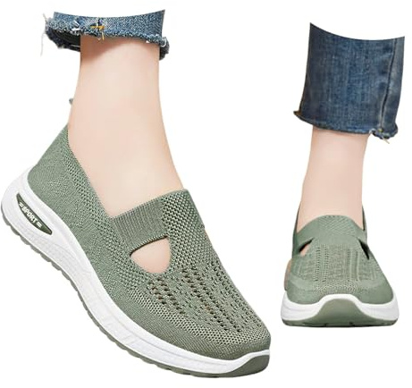 Bastwahl Mocassins Femme Athlétique Ballerines Orthopédique Antidérapante Décontracté Chaussures Marche Bout Rond Baskets Enfiler Tennis sans Lacet Sneakers de Mode et Sport Chic Fitness Slip on