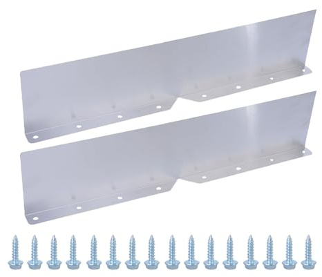 Lot de 2 gouttières en métal pour toiture et gouttière
