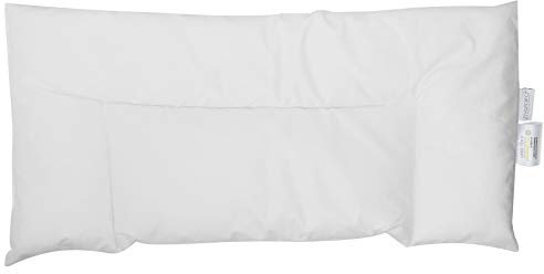 Vizaro - Almohada de Bebé (30x60cm) - Plana - Firmeza Blanda - 300g - Transpirable - Lavable - 100% Algodón - Hecho UE, OekoTex
