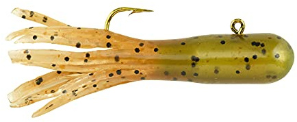 Berkley Powerbait Pre-Rigged Atomic Tubes Fishing Soft Bait, Grasshopper, 1/64 oz