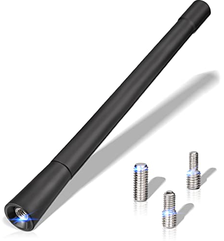 Eightwood Autoantenne Universal Auto Antenne FM DAB 17.5cm Dachantenne Auto Autoradio Antenne mit leistungsstarker FM/AM/DAB Empfangsfunktion