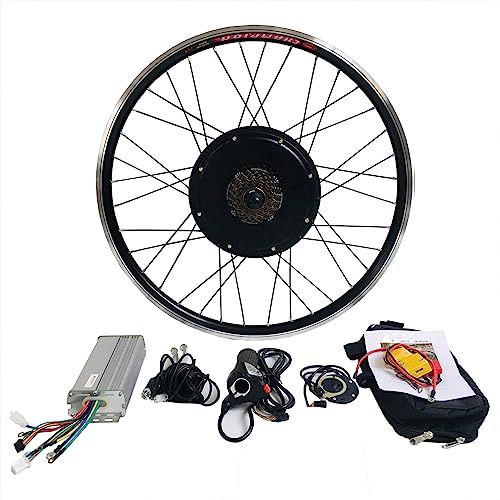 RibasuBB 28 tums elcykel konverteringssats, 48 V 1 000 W elcykel Ebike bakhjul konverteringssats e-cykel motor LCD-kit