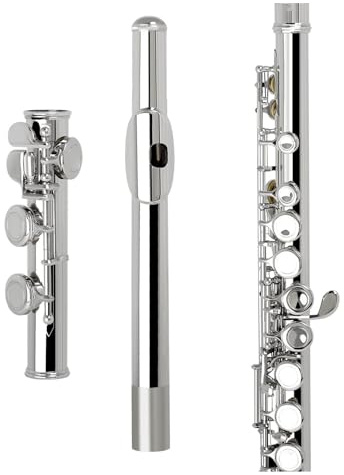 Flauto Strumento musicale a chiave C da concerto per flauto traverso professionale16 fori aperti chiusi