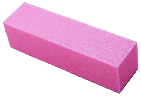 AUTSUPPL Set 10 Pezzi Spugna Buffer Unghie Rosa per Manicure e Rimozione Cuticole, Blocchi Leviganti 4 Lati in Sabbia Abrasiva e Spugna per Uso Professionale e Domestico