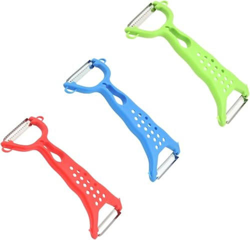 Maison culte maisonculte VeggieGlide- Râpe légumes Double Face Éplucheur Multifonctionnel en Acier Inoxydable - Julienne Cutter de Fruits et Légumes avec Poignée Ergonomique