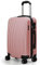 FOSANI Cabin Suitcase |Aluminium Telescopic Handle | Lightweight Hard Shell Suitcases |3 Digit Combination Lock | 4 Silent Dual Spinner Wheels (Rose Gold, Cabin 20'')