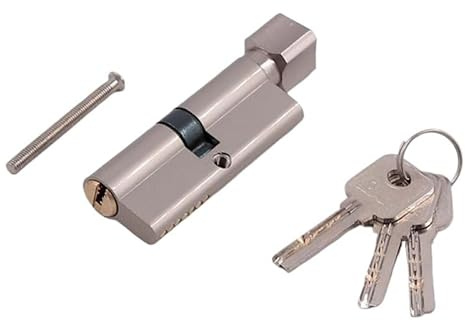 Bombines de Alta Seguridad,Bombillo Cerradura Cerradura de puerta de 70 mm Cilindro de latón de latón Cerraduras de cobre Core Un grado Anti-Robo Puertas Cilindros Seguridad Bloqueo de protección inte