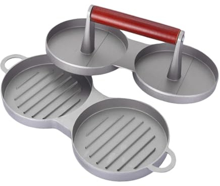 ARTSEWPLY Presse à Burger Alliage Aluminium Ergonomique pour Galettes Uniformes Appareil de Cuisine Facile à Nettoyer et Utiliser pour Hamburger Maison