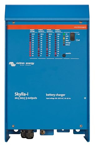 Victron Energy Skylla-i 24-Volt 80 Ampere 230V Batterie-Ladegerät, 3 isolierte Ausgänge