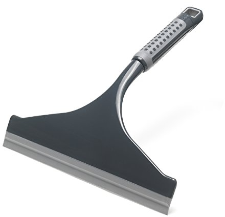 Addis ComfiGrip Shower And Window Squeegee In Metallic and Graphite, 4 x 24 x 27 cm