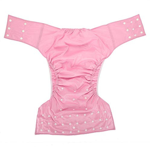 Reusable Adult Diaper, Washable Adult Pocket Nappy Cover Adjustable Reusable Diaper Cloth Breathable Leakfree Adult Cloth Diaper()