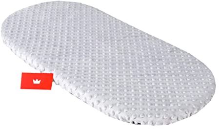 BABYLUX Spannbettlaken für Kinderwagen Stubenwagen Baby Spannbetttuch Wiege Stuben Bettlaken (5. Minky - Grau)