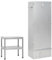 Homgoday Mobilier four fumoir barbecue avec table basse en acier galvanisé v