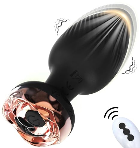 Plug Anal Vibradorador Mujer Juguetes Eróticos Para Mujer Sexuales Plug Anales, Con Vibracion Anillo Vibradorador Pene Clitoris Consoladores para Mujer impermeable