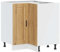 vidaXL Küchen-Eckunterschrank Porto Artisan-Eiche Holzwerkstoff, Eckunterschrank, Küchenschrank, Küchen-Eckunterschrank, Eckunterschrank für Küche